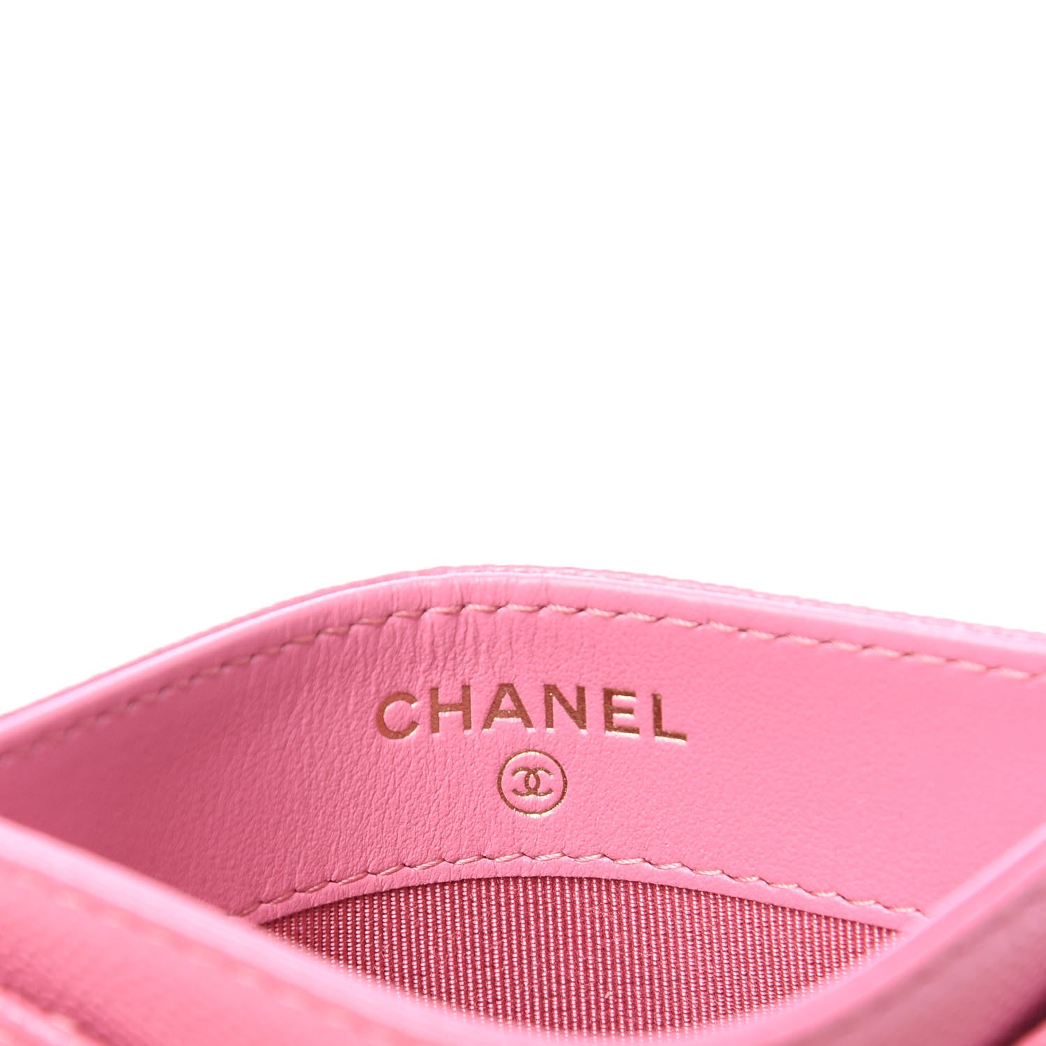 Chanel Caviar Quilted Card Holder Pink 6 of 9