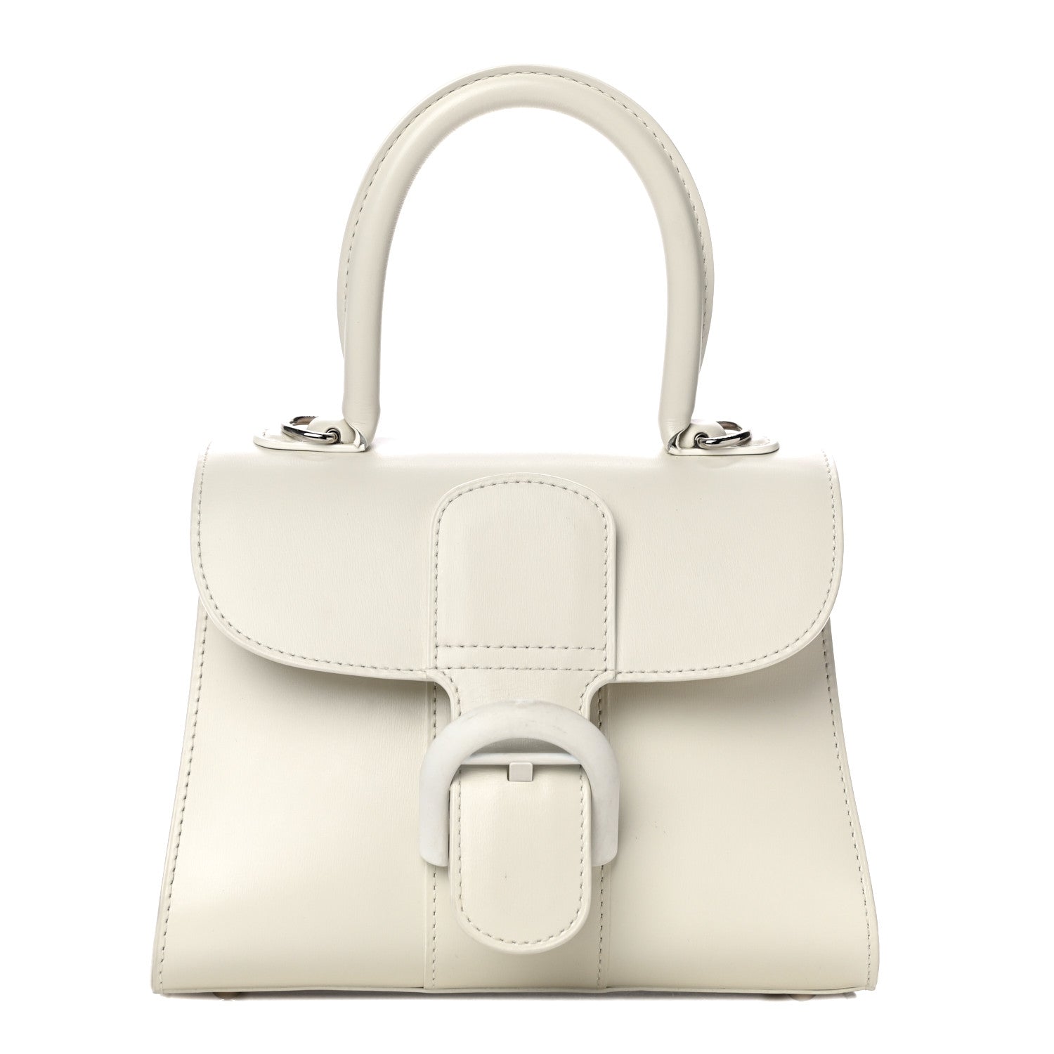 Delvaux Box Calfskin Mini Brillant Satchel Ivory 1 of 13