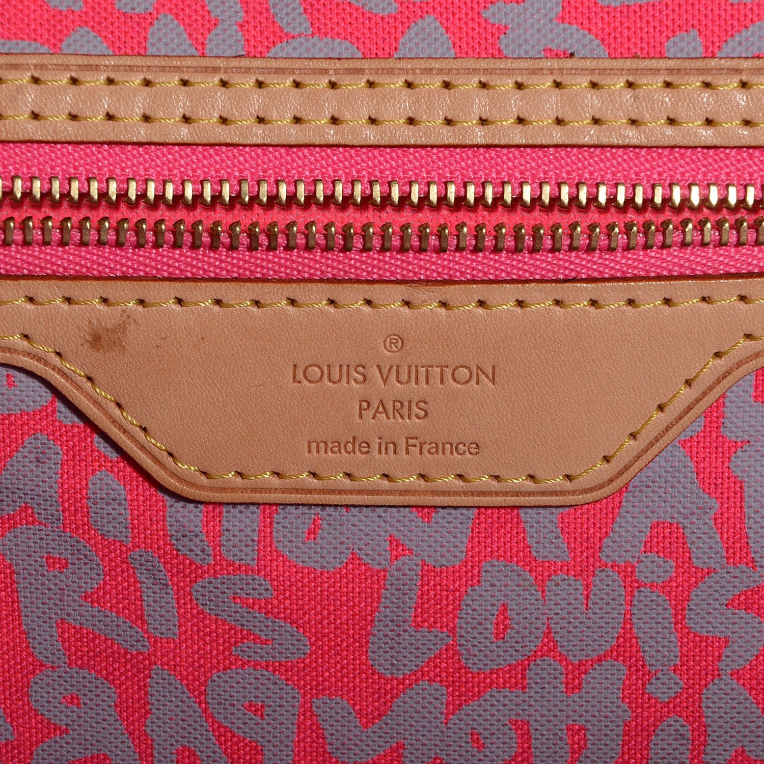 Louis Vuitton Monogram Graffiti Neverfull GM Fuchsia 6 of 7