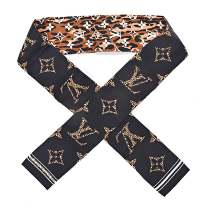 Louis Vuitton Silk Monogram Giant Jungle Bandeau Black 1 of 4