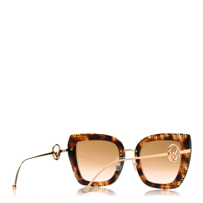 Fendi Acetate Metal F is Fendi FF Square Cat Eye Sunglasses FF 0424/F/S Havana 4 of 5