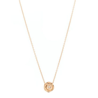 Christian Dior 18K Rose Gold Diamond Small Rose Couture Necklace 1 of 7