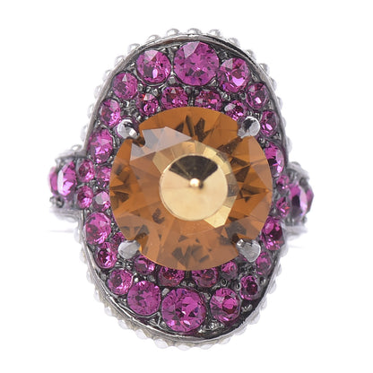 Gucci Swarovski Crystal Pearl Ring 7.5 Multicolor 1 of 4