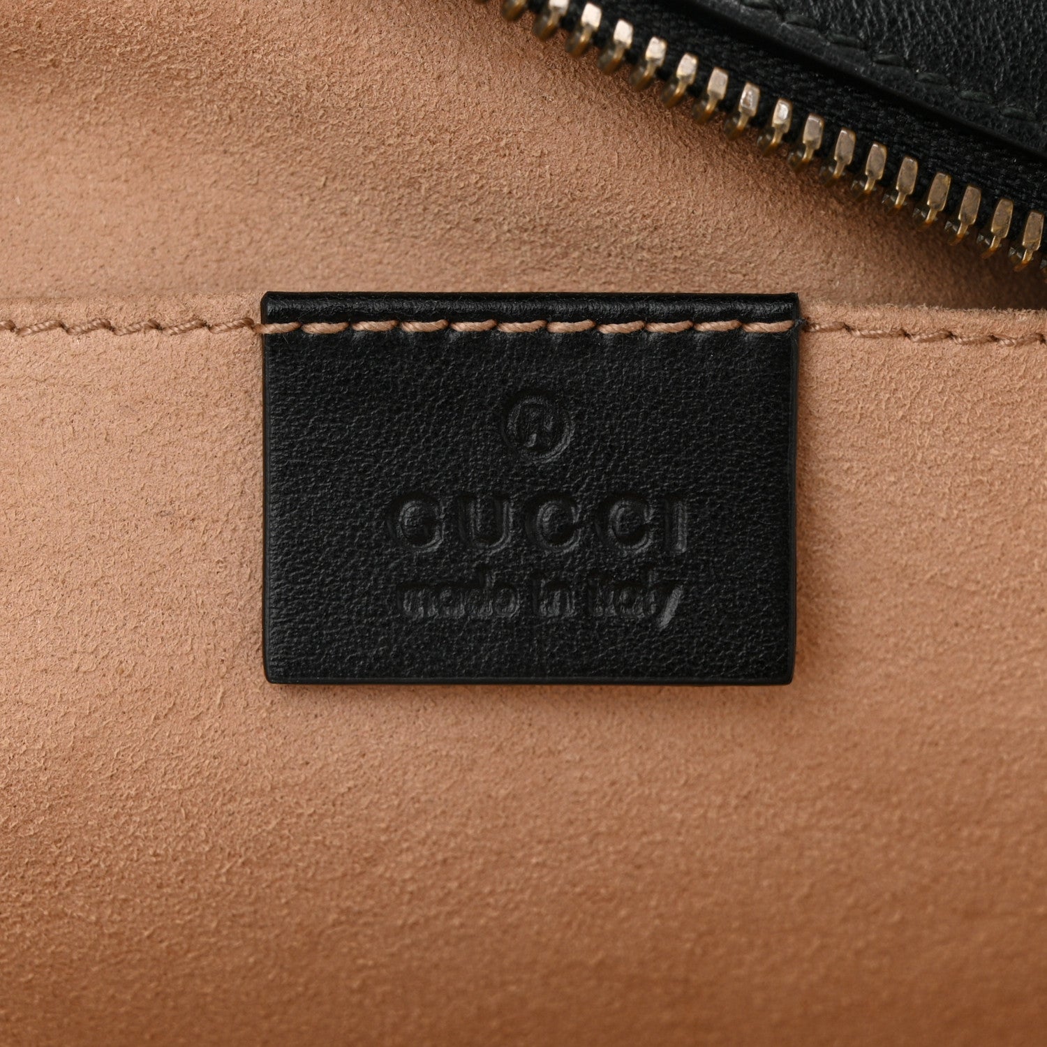Gucci Calfskin Matelasse Small GG Marmont Chain Shoulder Bag Black 6 of 10