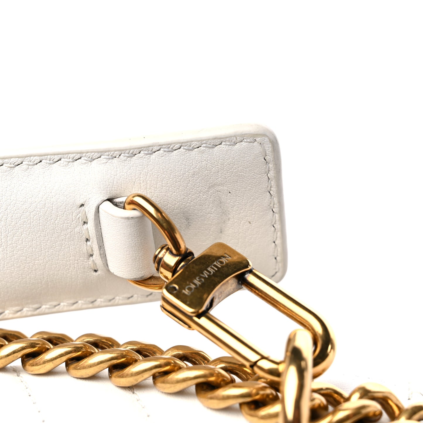 Calfskin New Wave Chain PM White