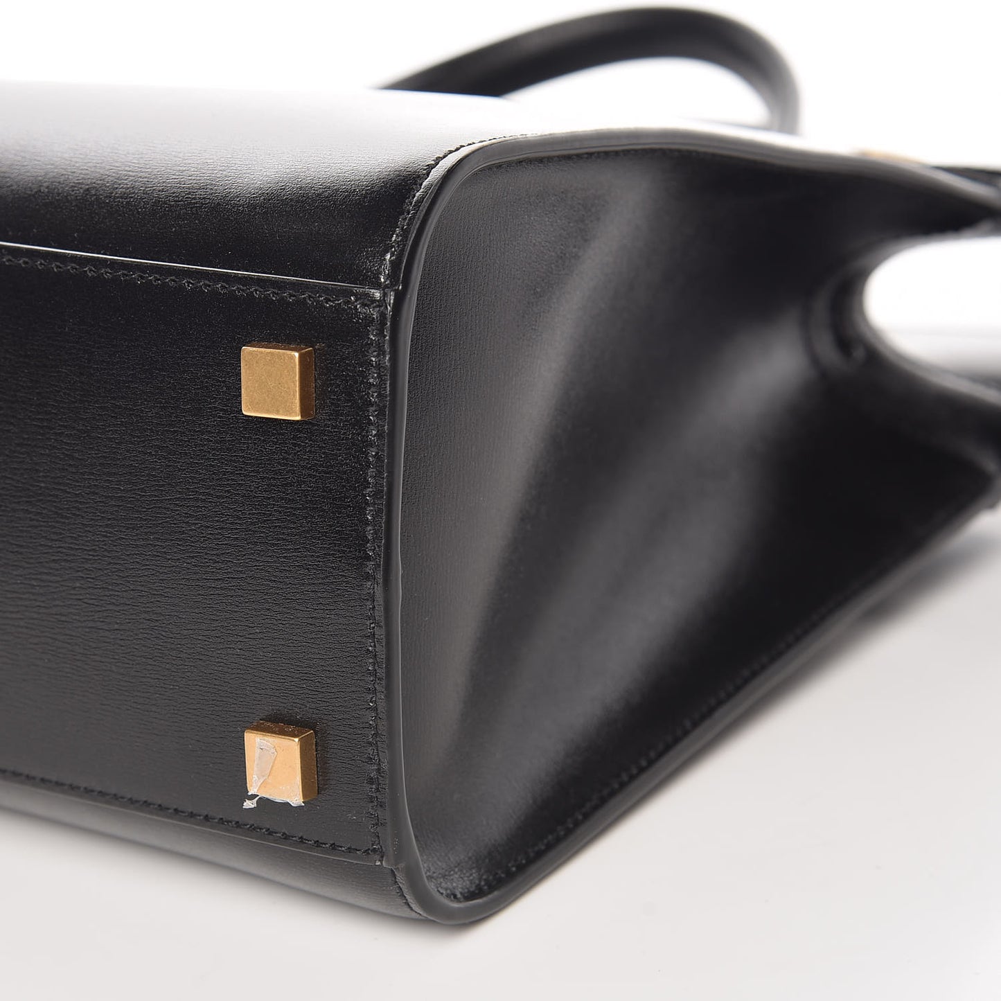 Calfskin Small Manhattan Shopper Tote Black