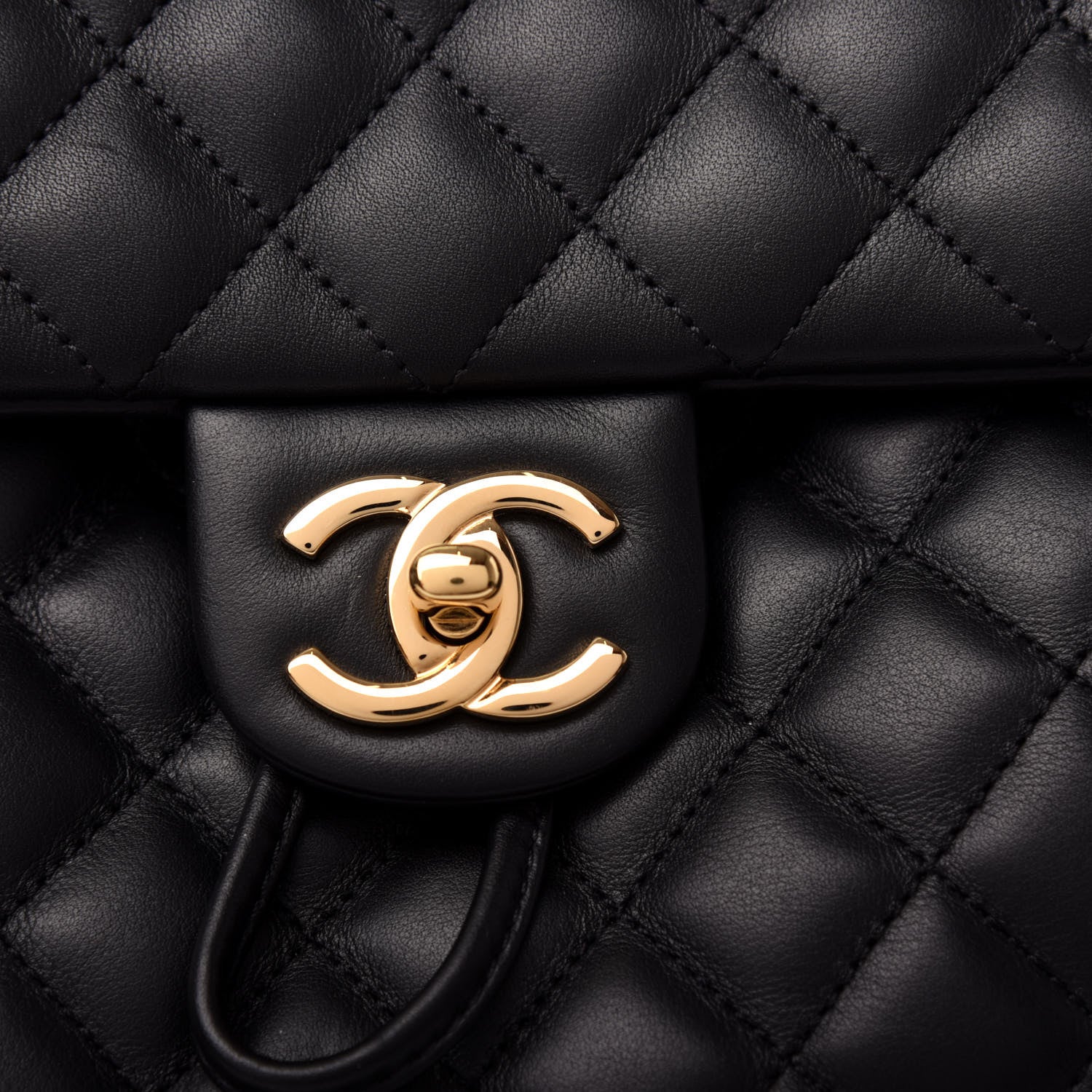 Chanel Calfskin Quilted Large Urban Spirit Backpack Black 9 of 9