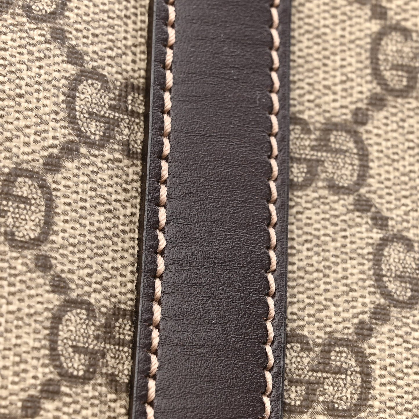 GG Plus Monogram Joy Vertical Tote Dark Brown