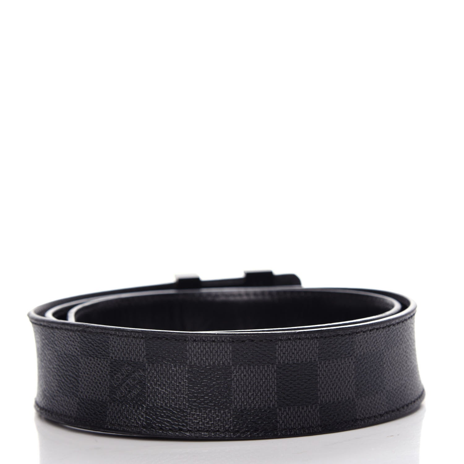 Louis Vuitton Damier Graphite 40mm LV Initiales Belt 95 38 2 of 7