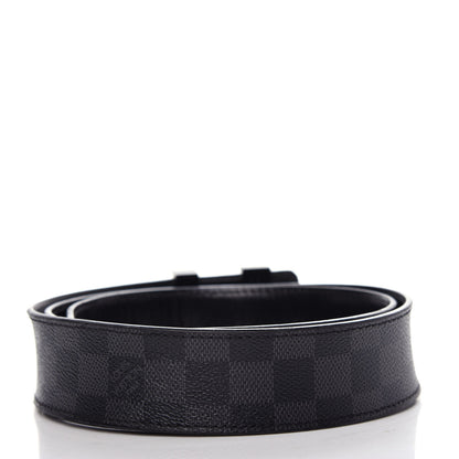 Louis Vuitton Damier Graphite 40mm LV Initiales Belt 95 38 2 of 7