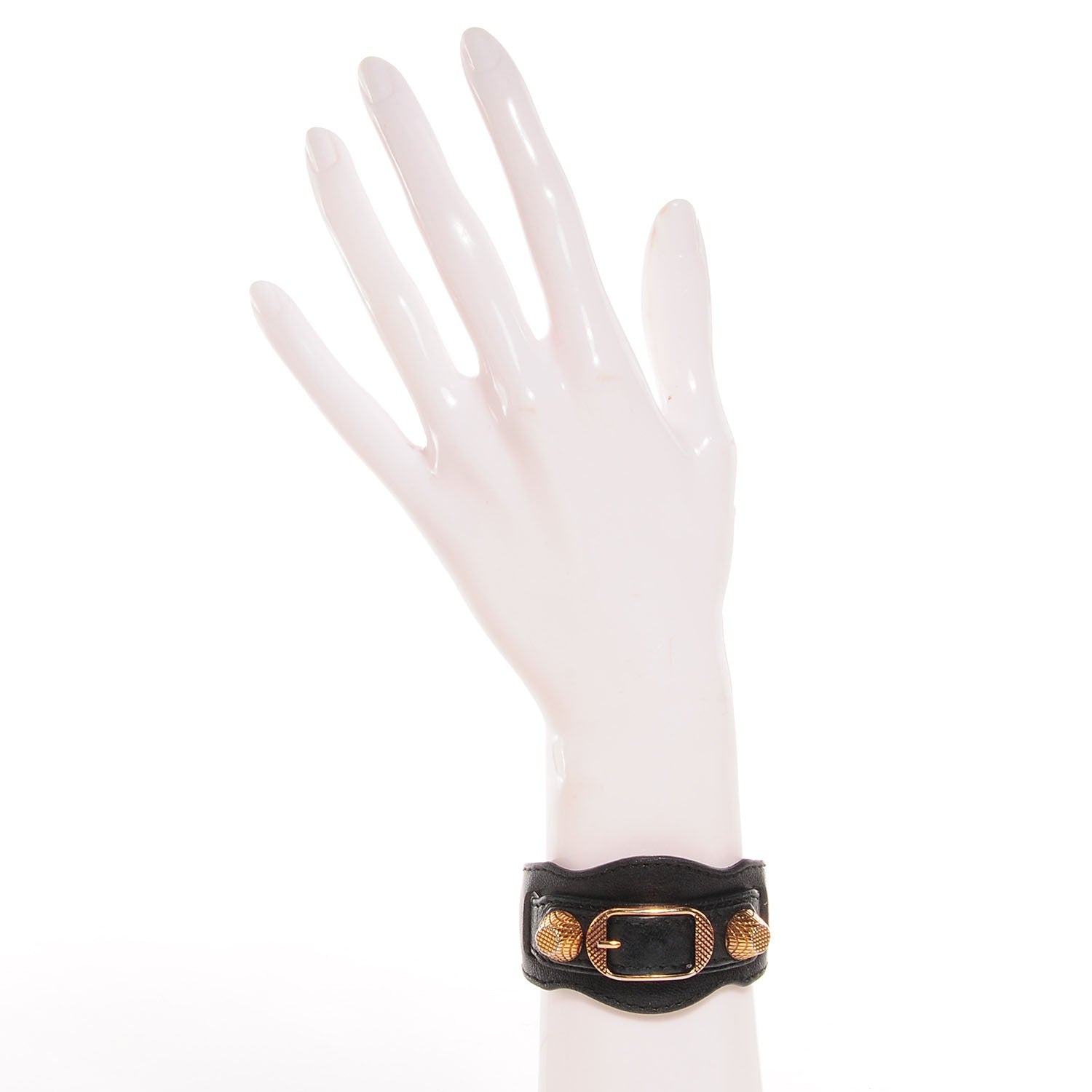 Balenciaga Agneau Arena Giant Rose Gold Hardware M Braceletedium Black 2 of 4