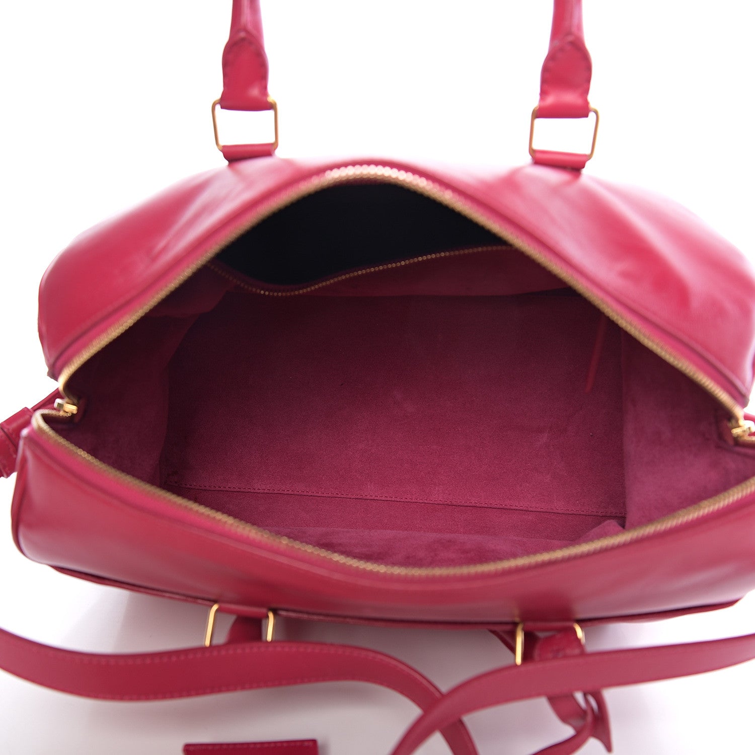 Saint Laurent Calfskin Classic Duffle 6 Fuchsia 4 of 15