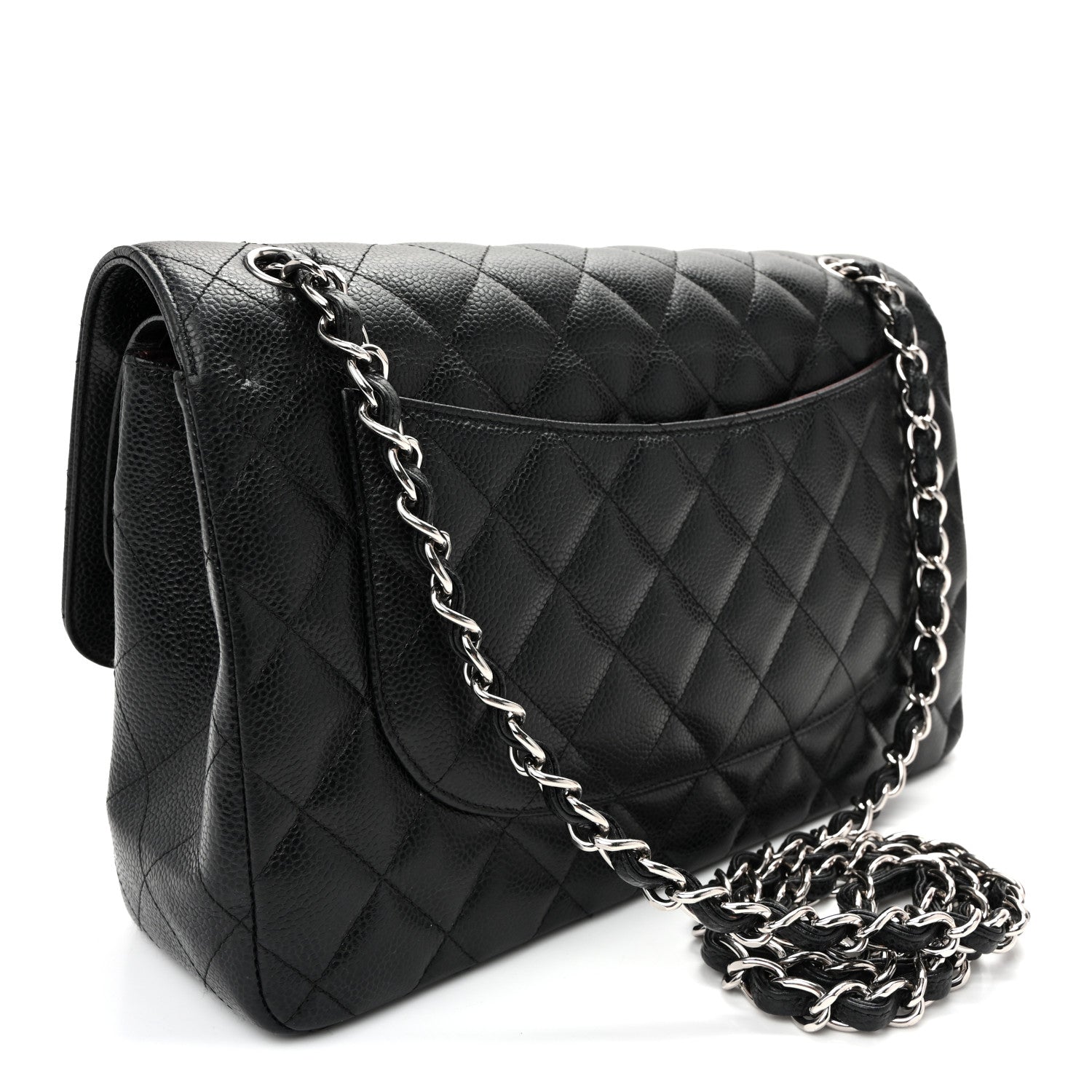 Chanel Caviar Quilted Jumbo Double Flap  Black 3 of 13