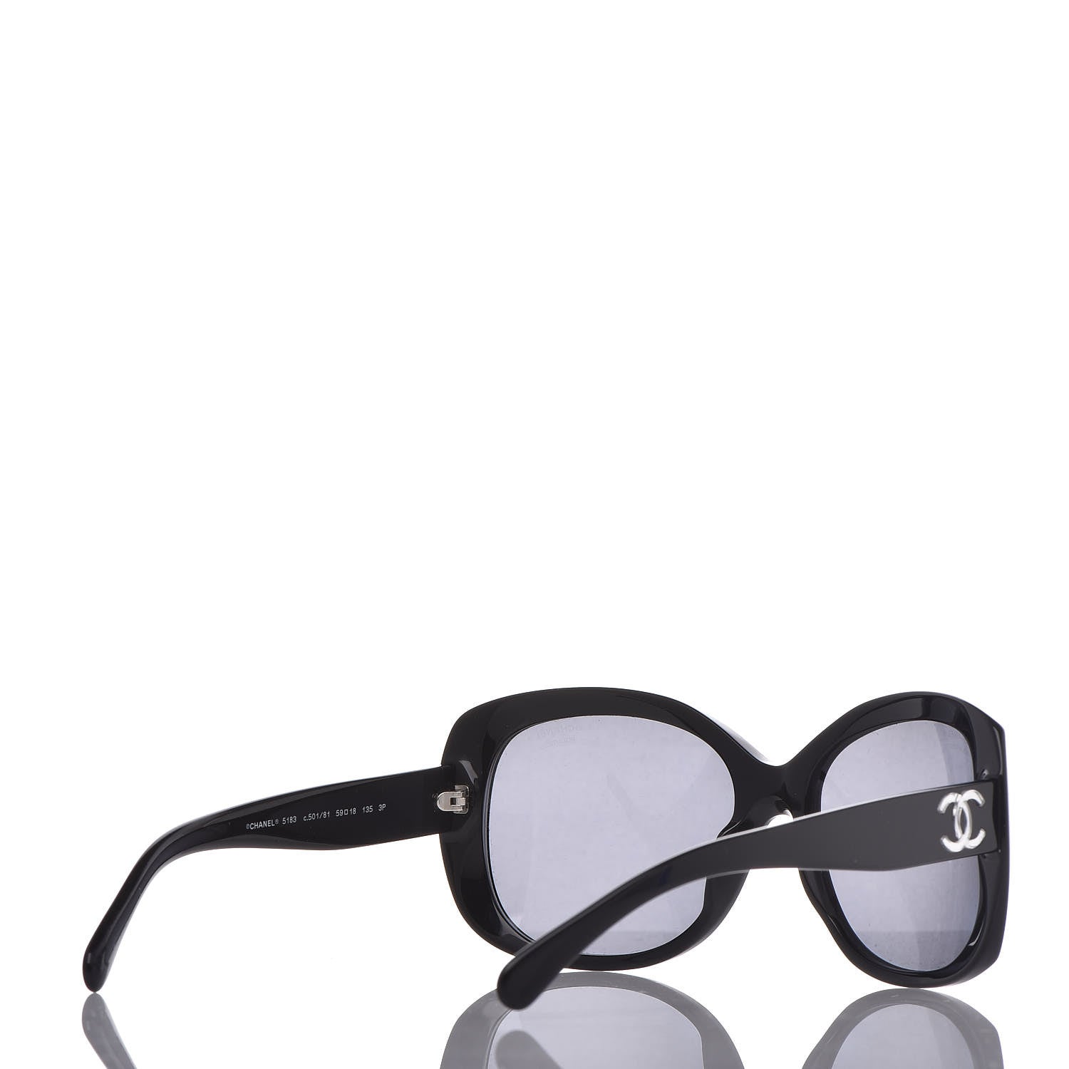Chanel CC Sunglasses 5183 Black 4 of 7