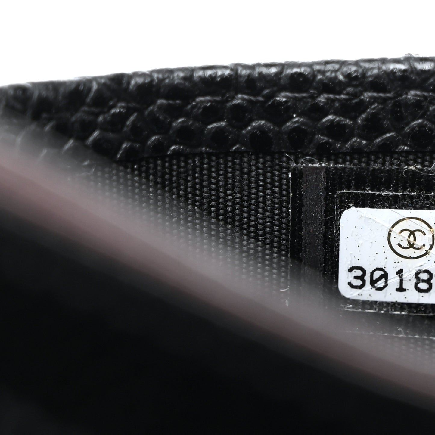 Caviar Quilted Card Holder Black