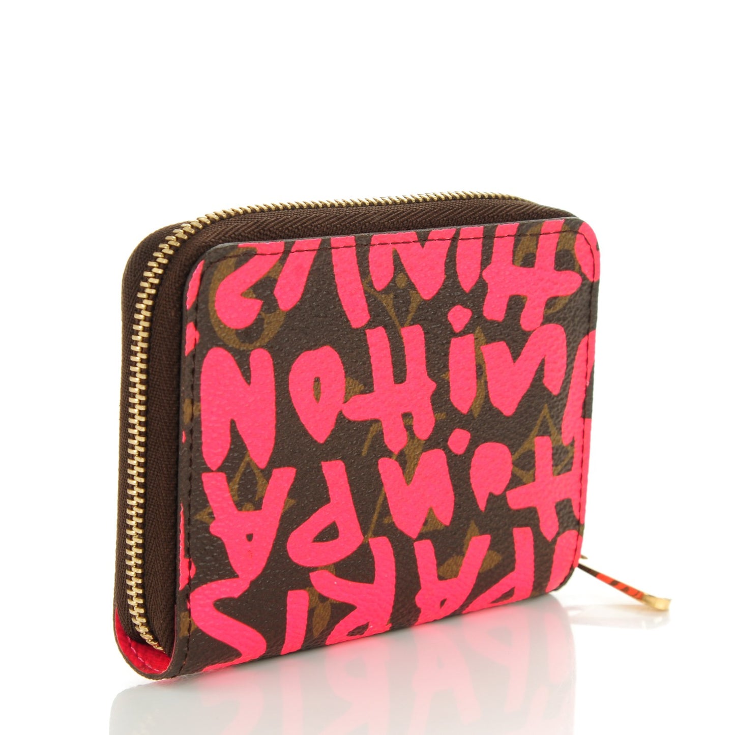Monogram Graffiti Zippy Coin Purse Fuchsia