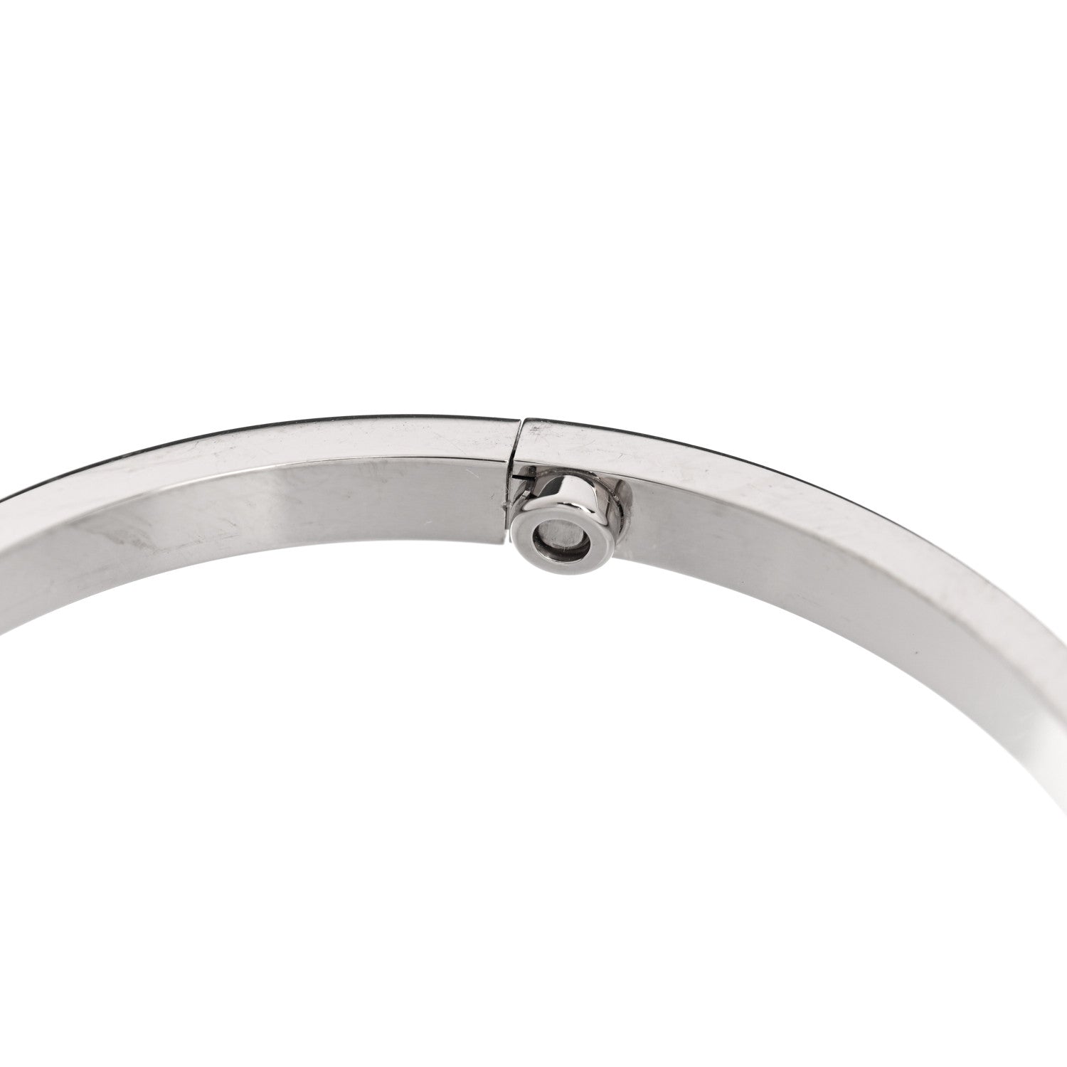 Cartier 18K White Gold Small LOVE Bracelet 16 6 of 8