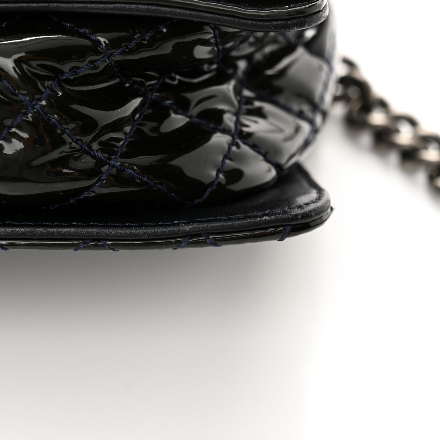 Patent Medium Boy Reverso Flap Black