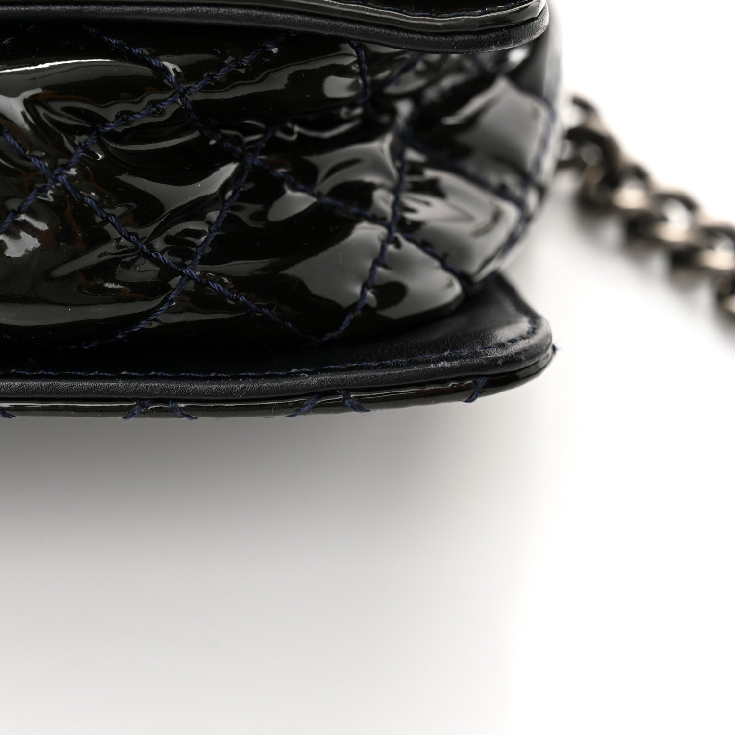 Chanel Patent Medium Boy Reverso Flap Black 12 of 17