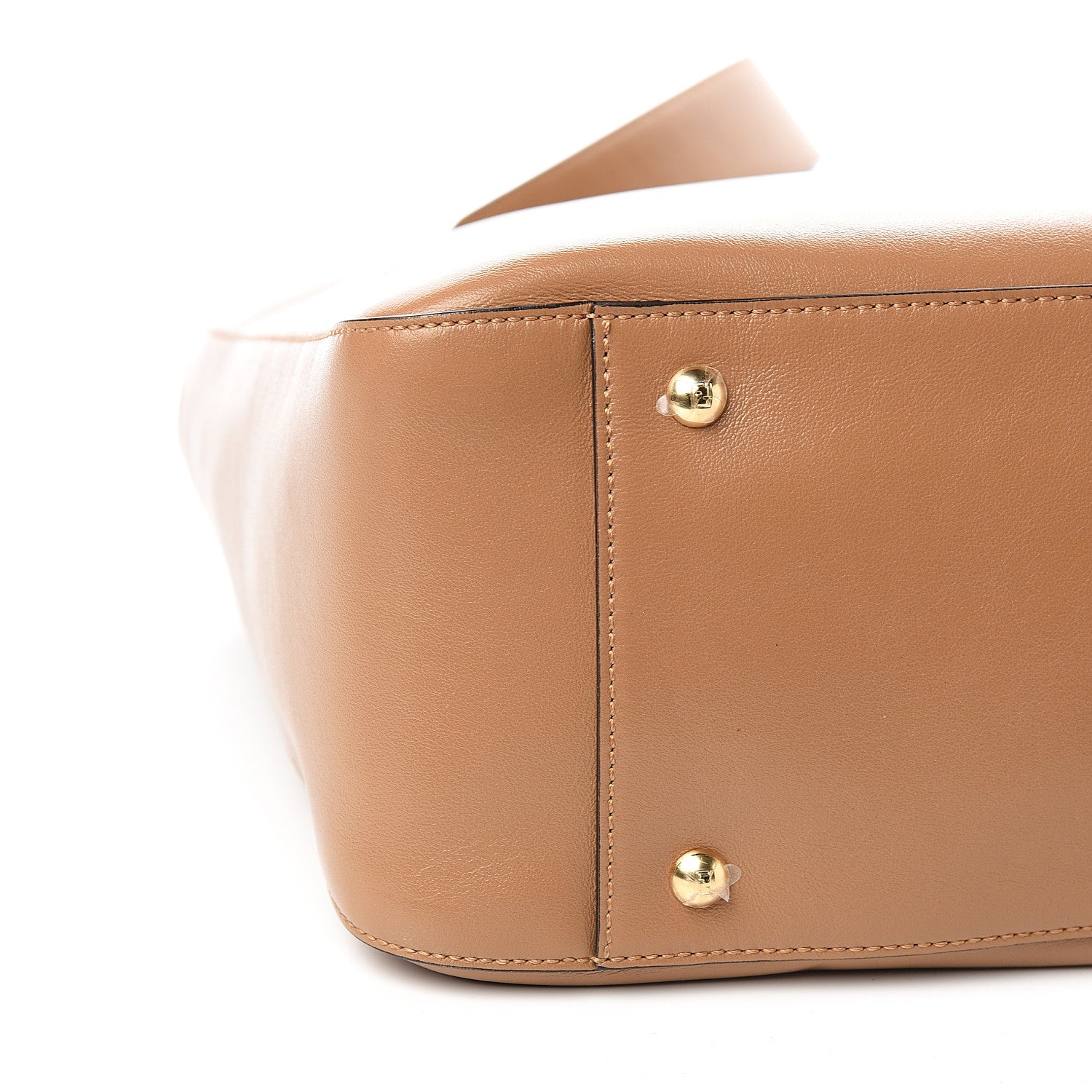 Fendi Vitello Glacier Medium FF Tote Nocciola 7 of 9