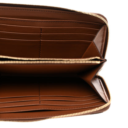 Burberry Calfskin House Check Elmore Zip Around Wallet Tan 5 of 8