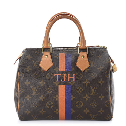 Louis Vuitton Monogram My LV Heritage Speedy 25 Orange Violet 1 of 12