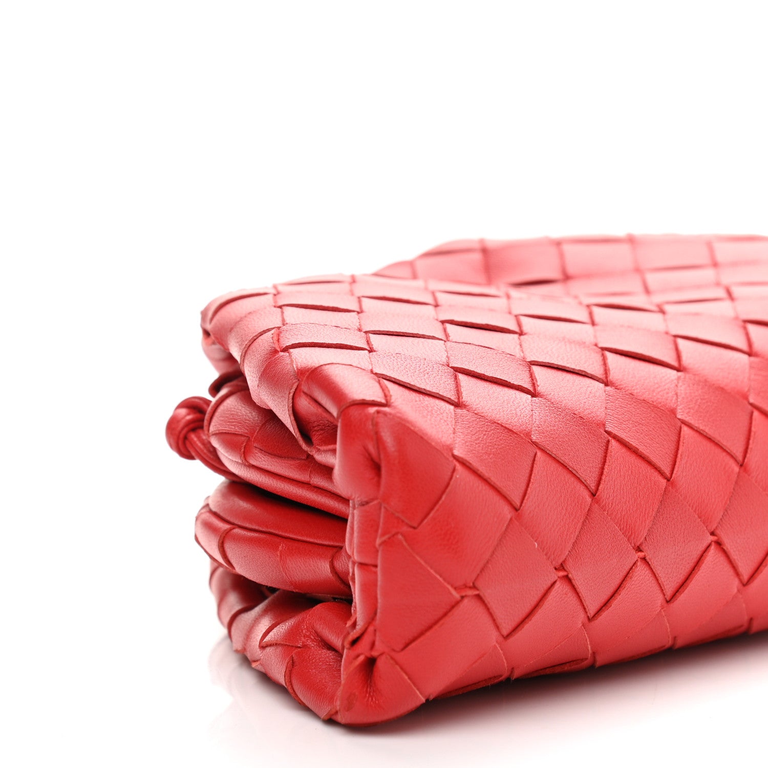 Bottega Veneta Nappa Intrecciato The Mini Pouch Bright Red 8 of 9