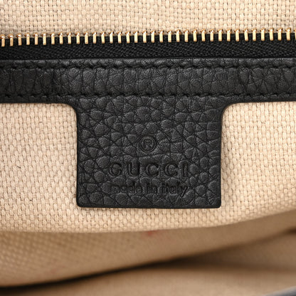 Gucci Pebbled Calfskin Medium Soho Flap Crossbody Black 6 of 11