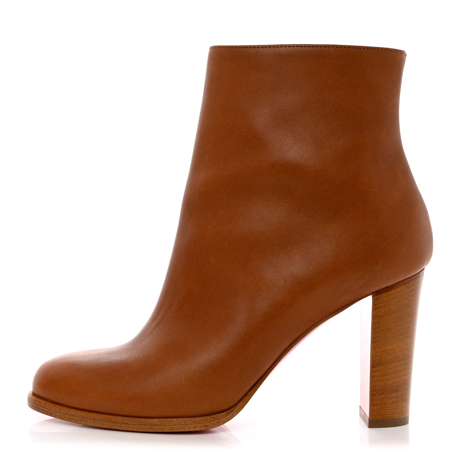 Christian Louboutin Calfskin Adox 85 Ankle Boots 39 Caramel 1 of 10