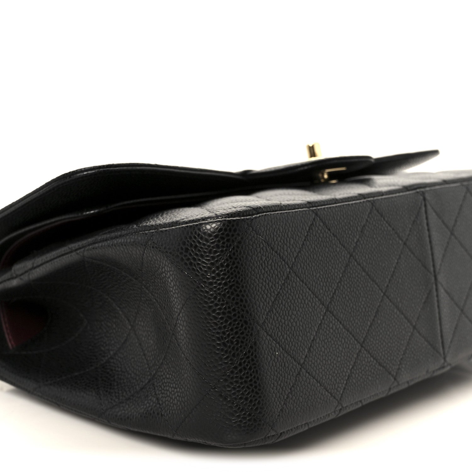Chanel Caviar Quilted Jumbo Double Flap Black 10 of 11