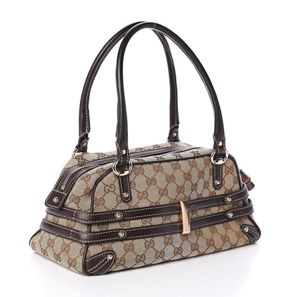 Gucci Monogram Medium Wave Boston Dark Brown 2 of 8