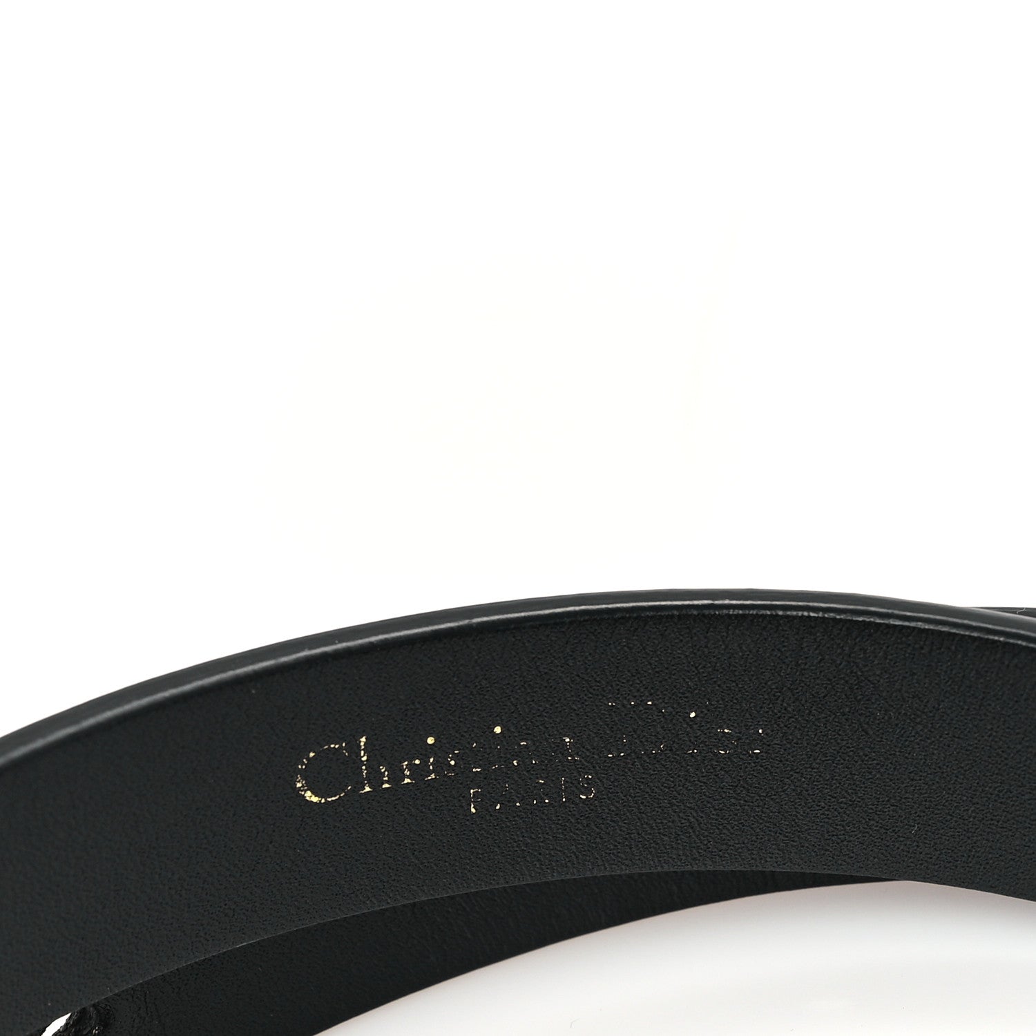 Christian Dior Calfskin Saddle Belt 70 28 Black 3 of 6
