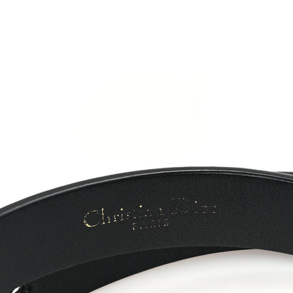 Christian Dior Calfskin Saddle Belt 70 28 Black 3 of 6