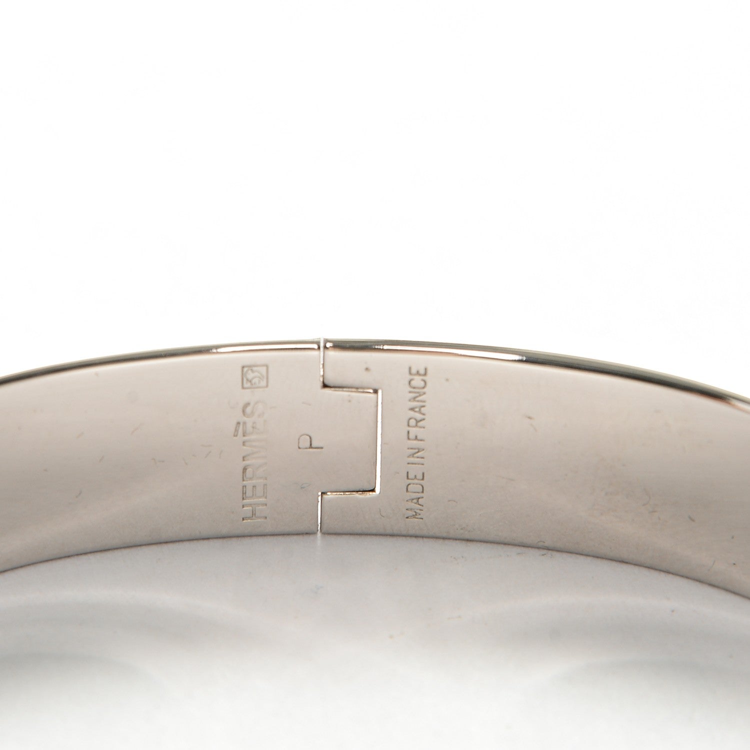 Hermes Enamel Clic Clac H Narrow Bracelet GM Orange 3 of 4