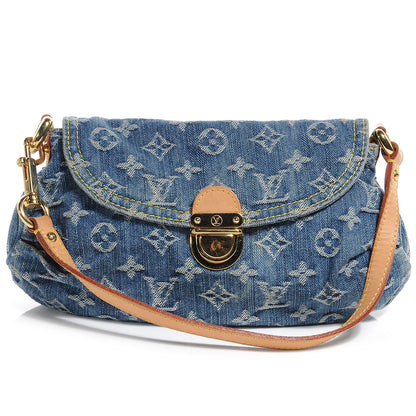 Louis Vuitton Monogram Denim Mini Pleaty Blue 1 of 7
