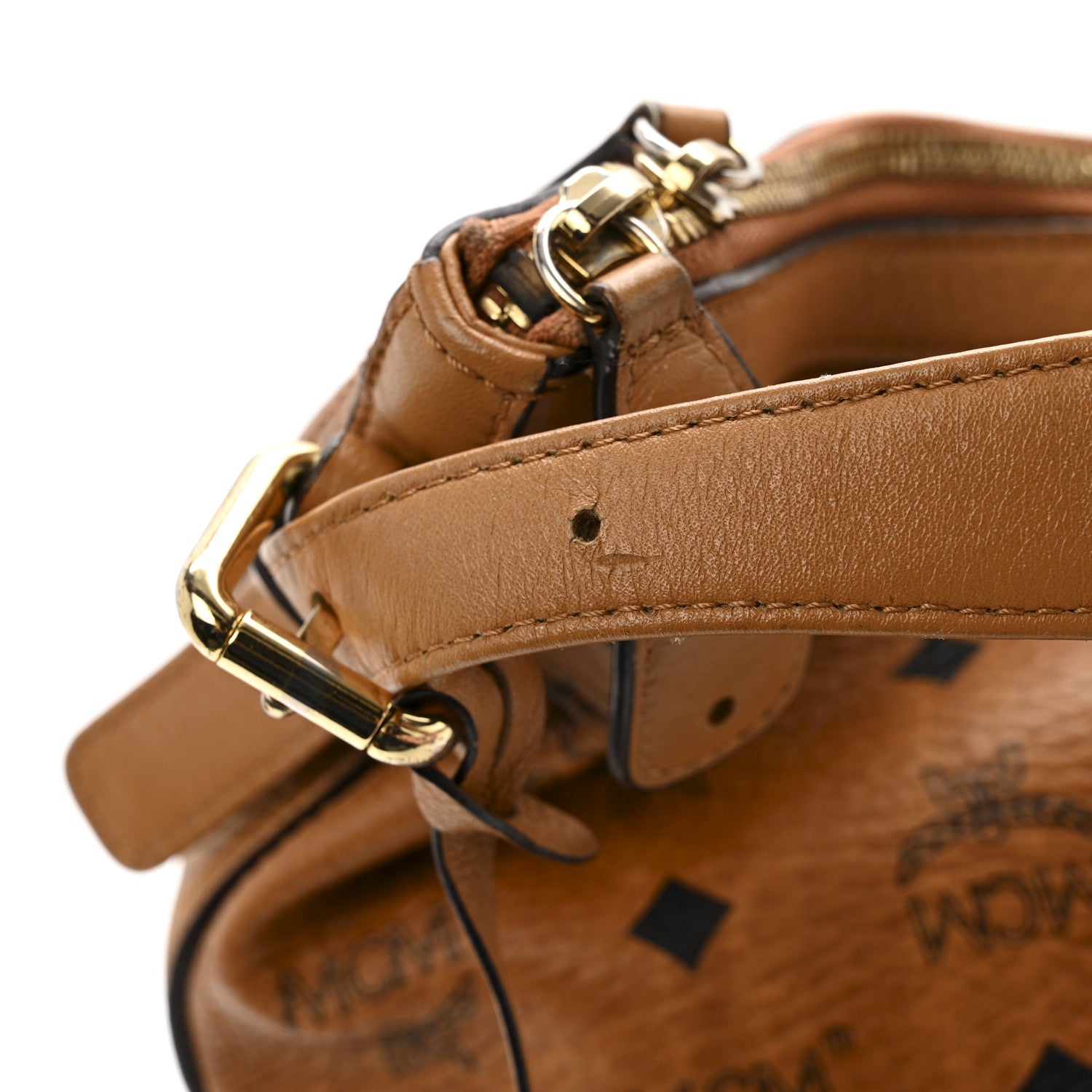 MCM Visetos Hobo Cognac 12 of 15