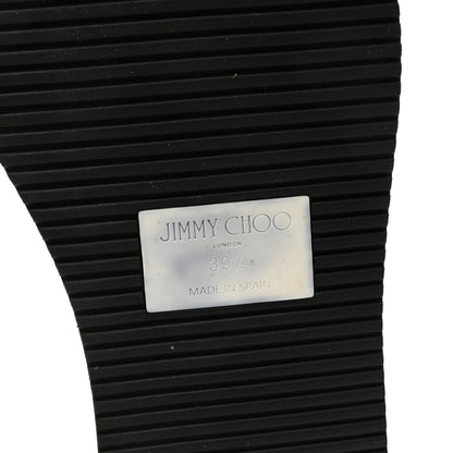 Jimmy Choo Crackled Metallic Calfskin Pine Platform Sandals 39.5 Gold 13 of 16