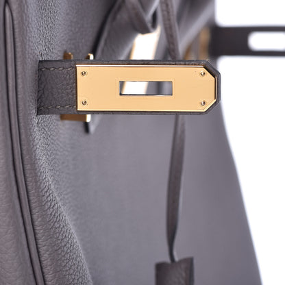 Hermes Togo Birkin 30 Etain 19 of 39