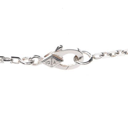 Van Cleef & Arpels 18K White Gold Mother of Pearl Magic Alhambra Pendant Necklace 5 of 8