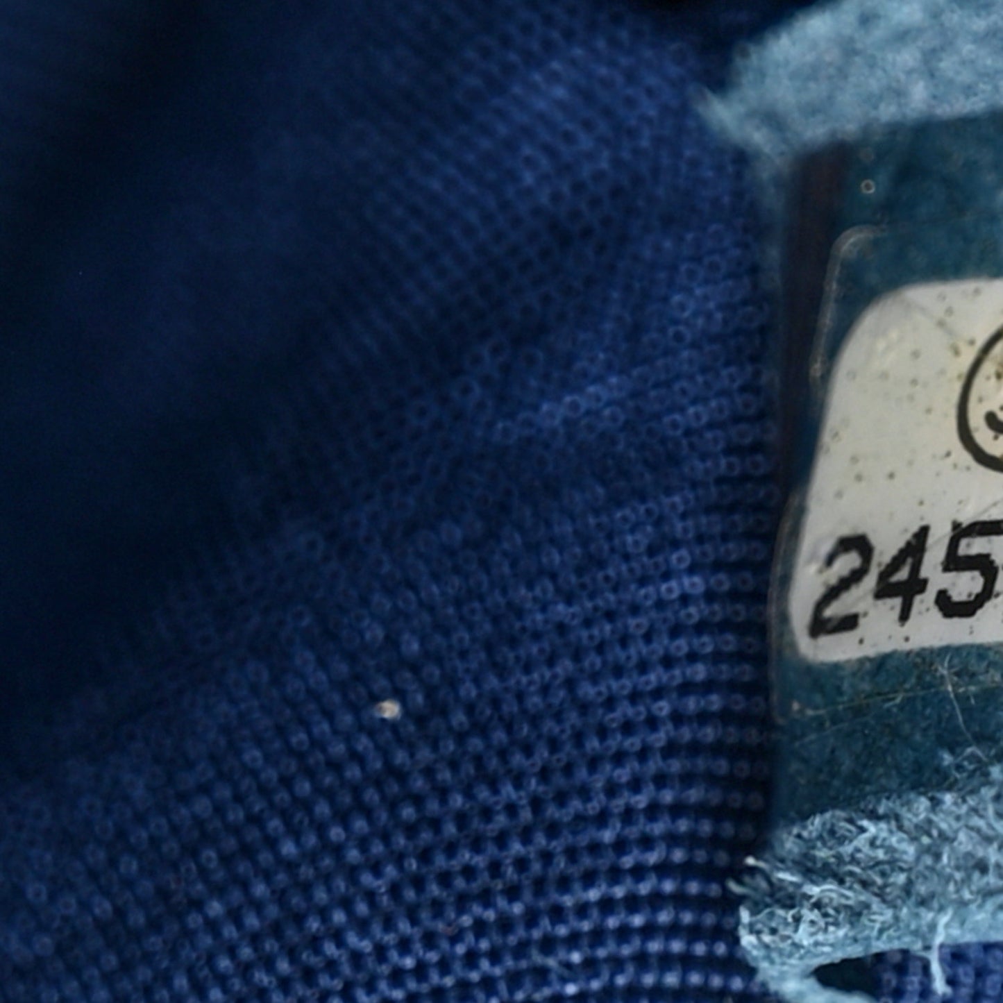 Velvet Quilted XXL Travel Flap Bag Blue