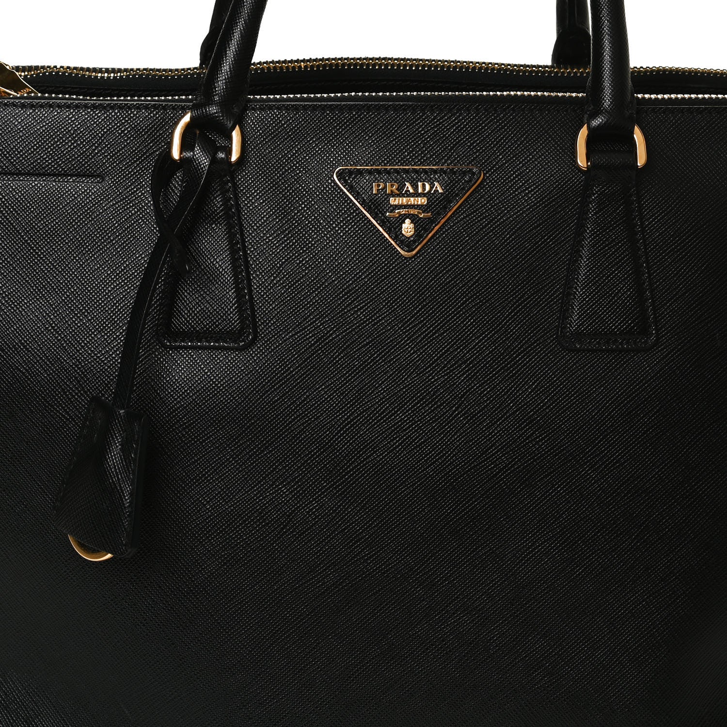 Prada Saffiano Large Galleria Double Zip Tote Black 11 of 11