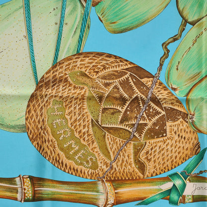 Hermes Silk Jardin Creole Scarf 90 6 of 7