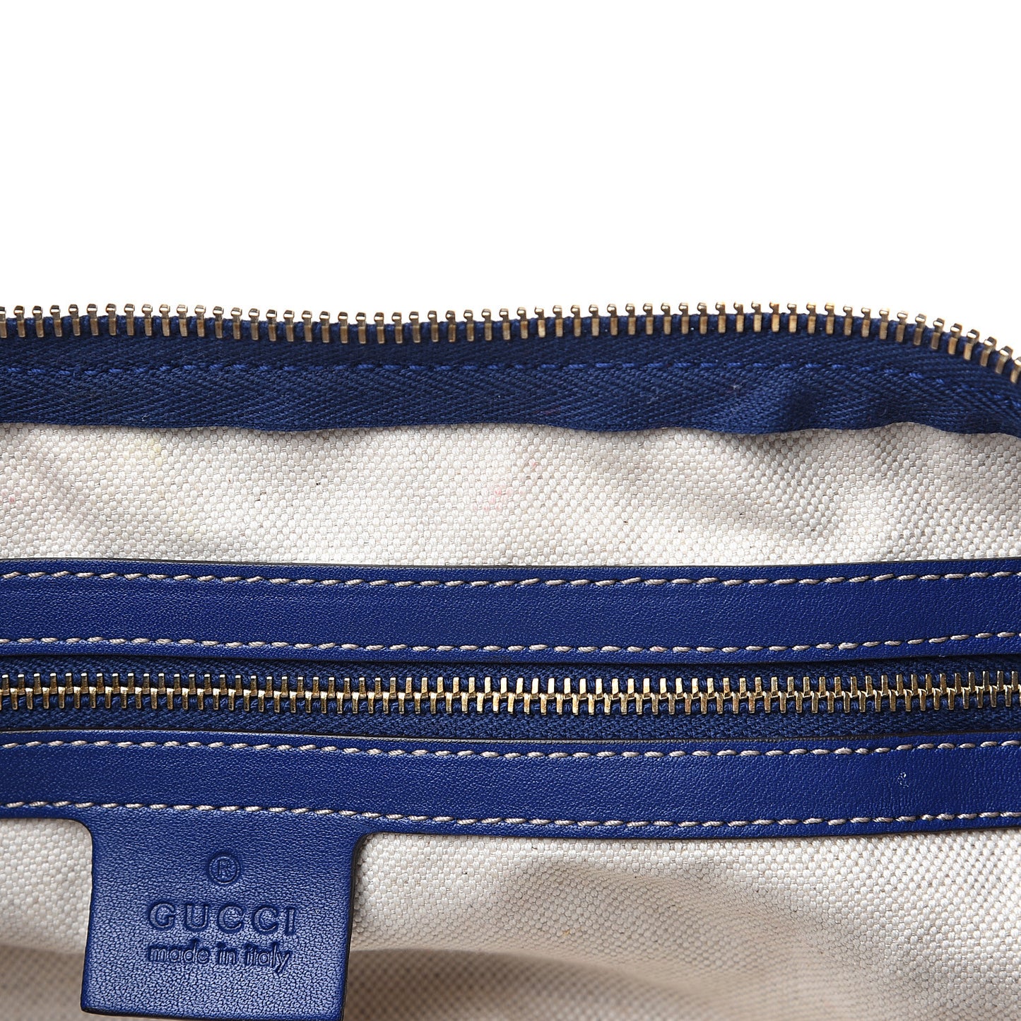 GG Plus Monogram Large Boston USA Flag Unicef Duffle Blue