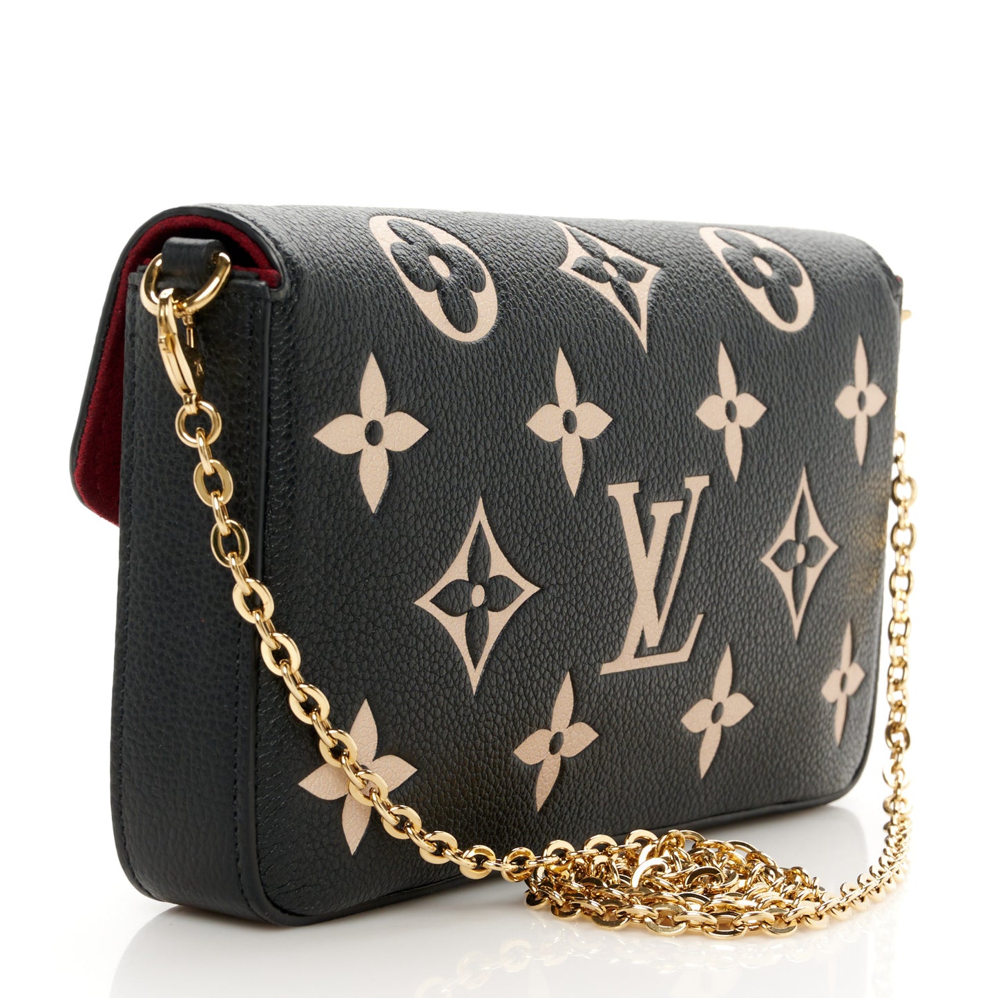 Empreinte Monogram Giant Felicie Pochette Black Beige