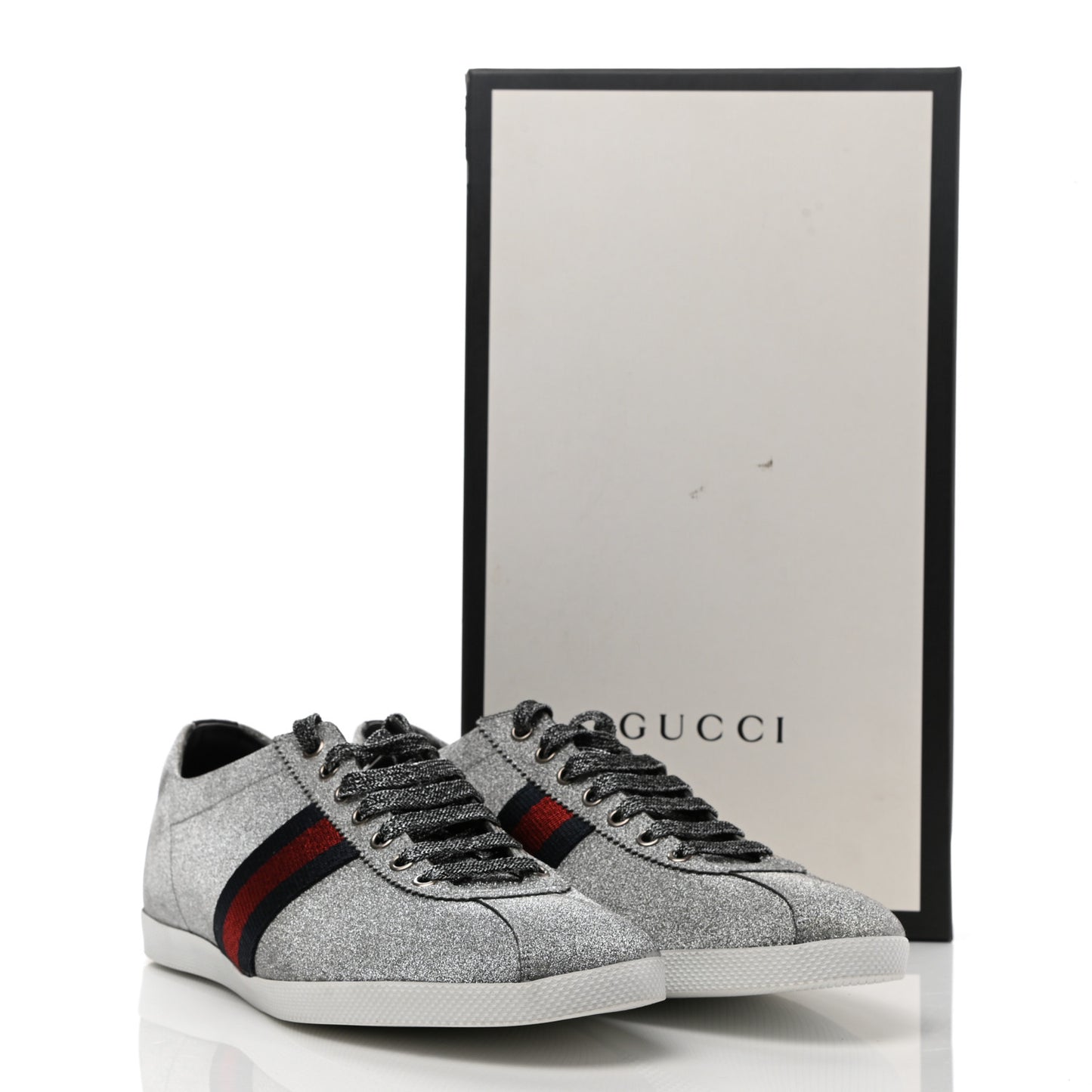 Glitter Fabric Studded Web Mens Sneakers 10.5 Silver