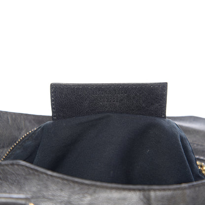 Balenciaga Agneau Laser Cut Cross Classic Gold Hardware City Grey 6 of 9