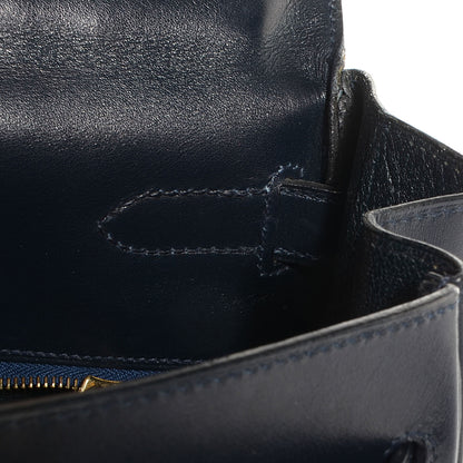 Hermes Box Kelly Retourne 35 Indigo 5 of 22