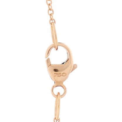 David Yurman 18K Rose Gold Diamond Morganite 7mm Petite Chatelaine Pave Bezel Pendant Necklace 3 of 4