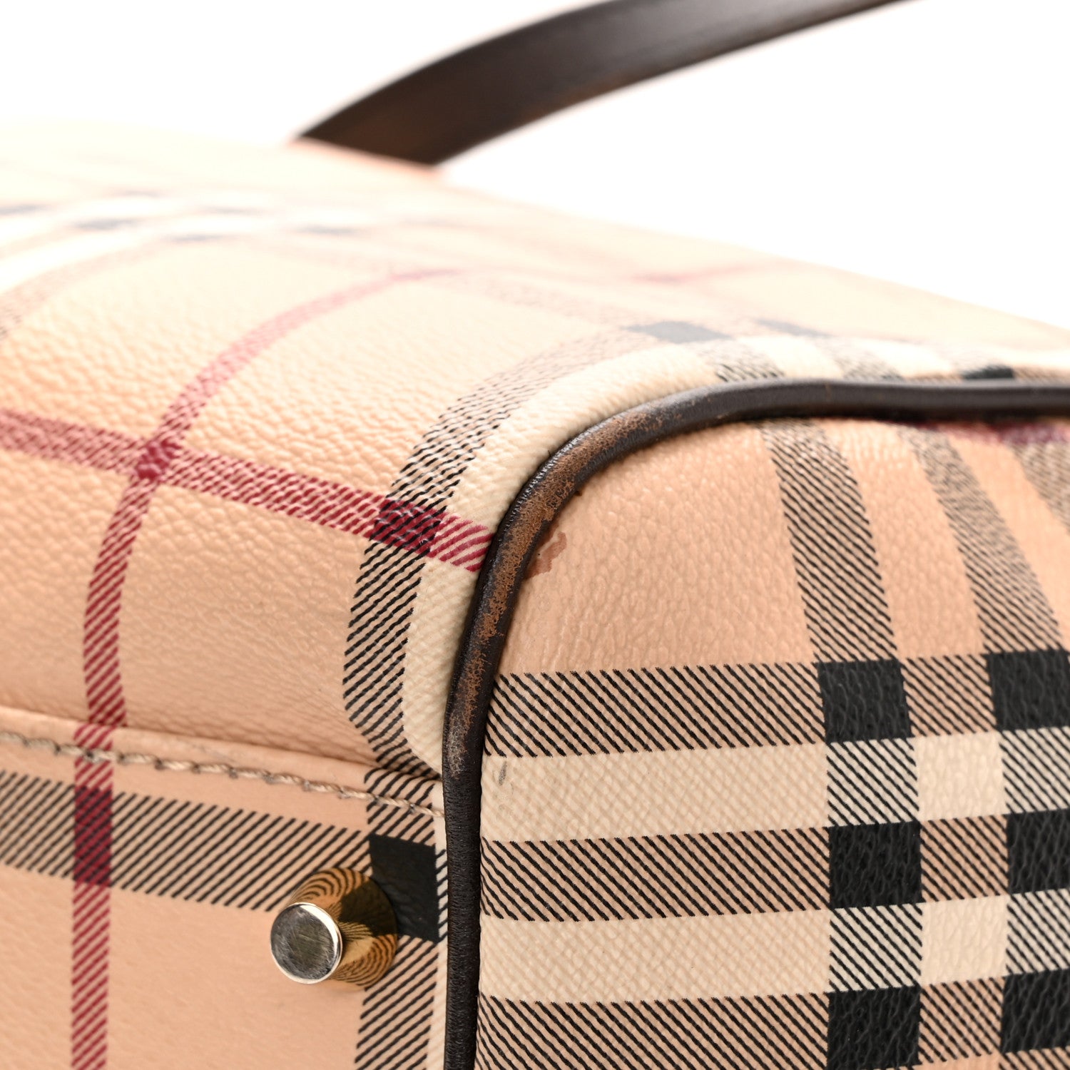 Burberry Haymarket Check Small Canterbury Tote Brown 13 of 17