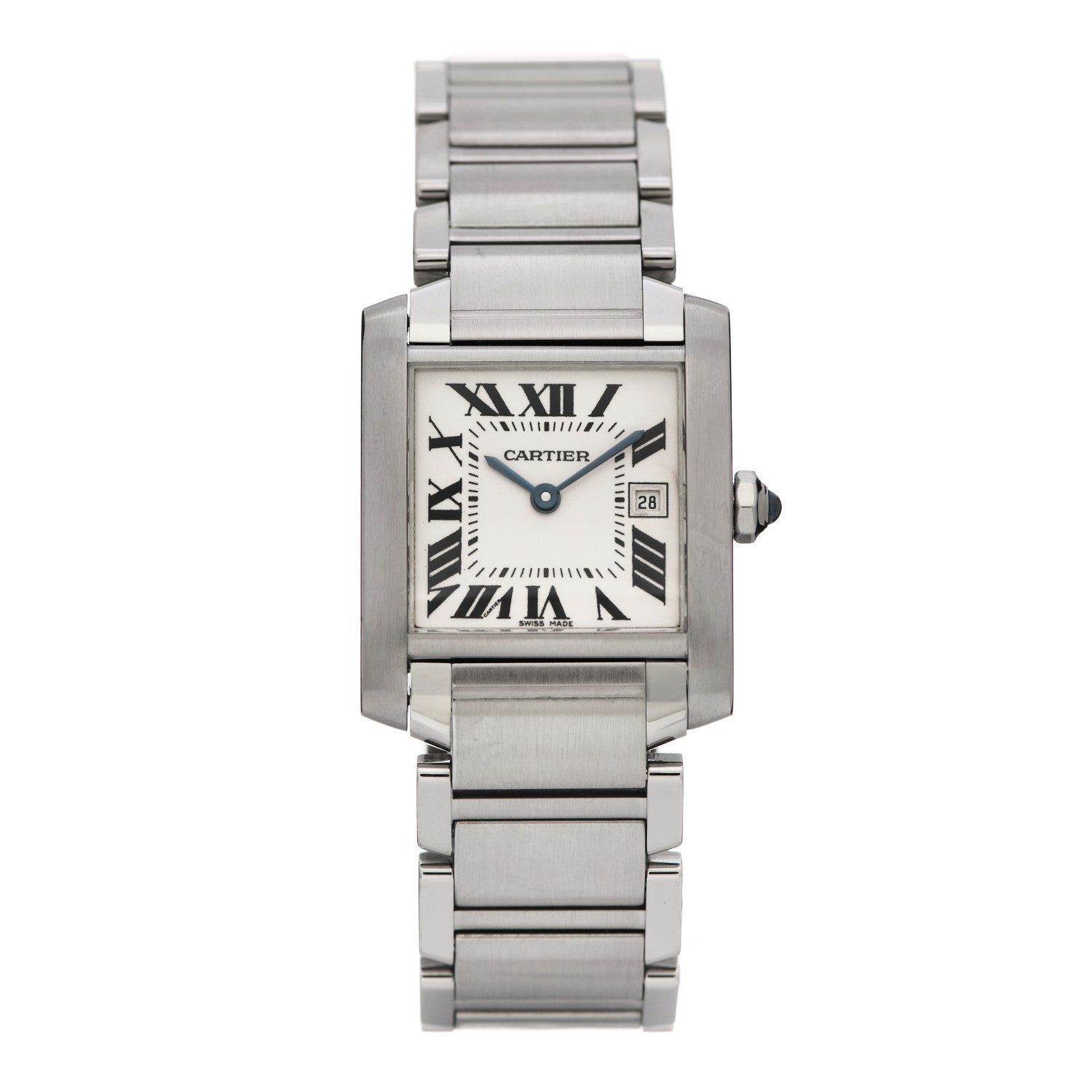 Cartier Stainless Steel 25mm Tank Francaise Quartz Watch 1 of 4